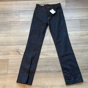Zara Denim Straight Leg Jeans (Hemmed Bottom)